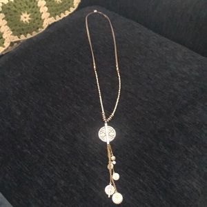 Long lucky brand necklace